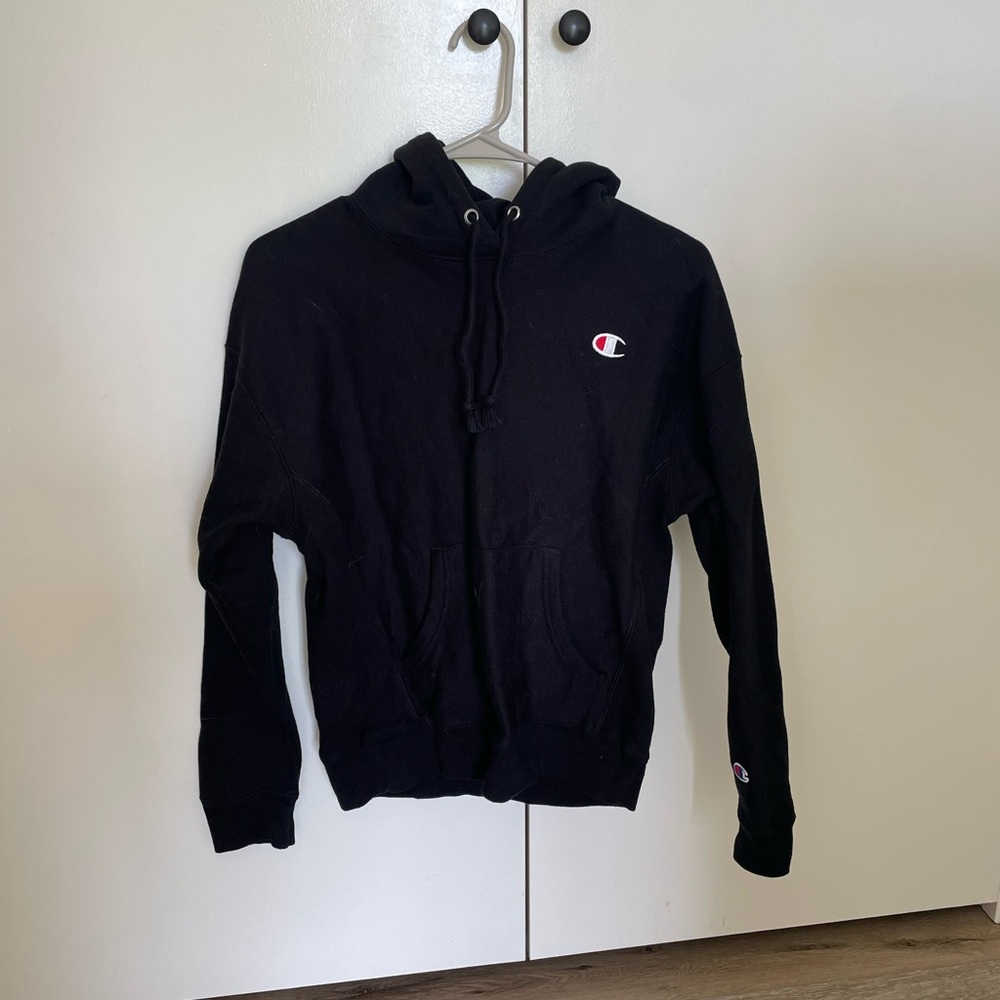 Champion Black Reverse Weave Hoodie